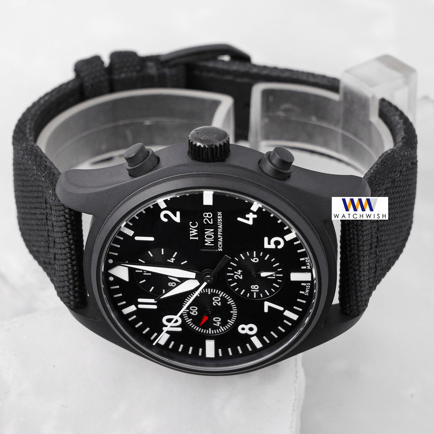Latest Collection Chronograph Black Matt Case With Dial & Nylon Strap