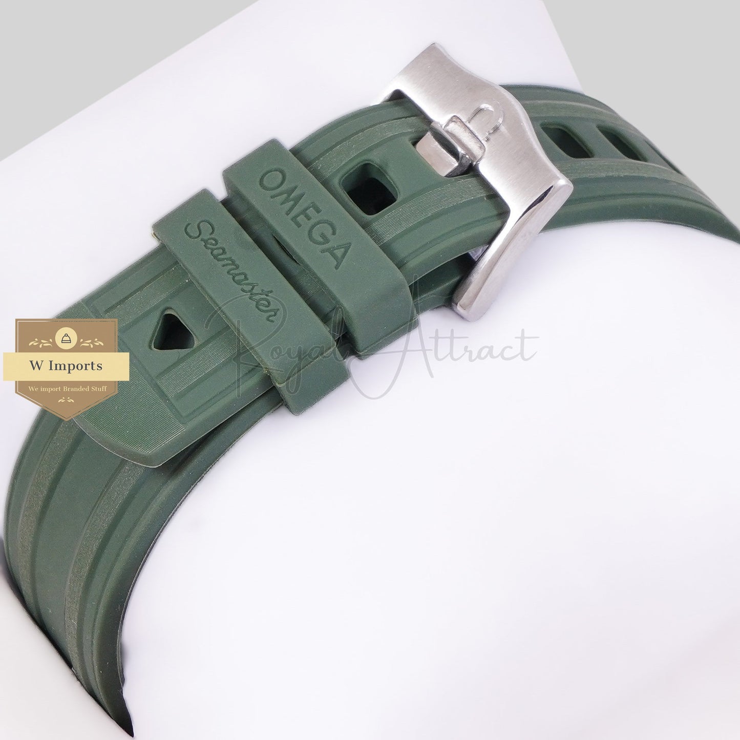 LATEST COLLECTION 300M SILVER CASE WITH GREEN DIAL & BEZEL WITH WITH RUBBER STRAP AUTOMATIC WATCH