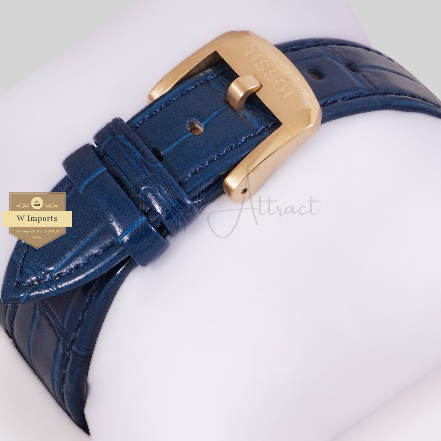 LATEST COLLECTION PRX YELLOW GOLD CASE WITH BLUE DIAL & LEATHER STRAP