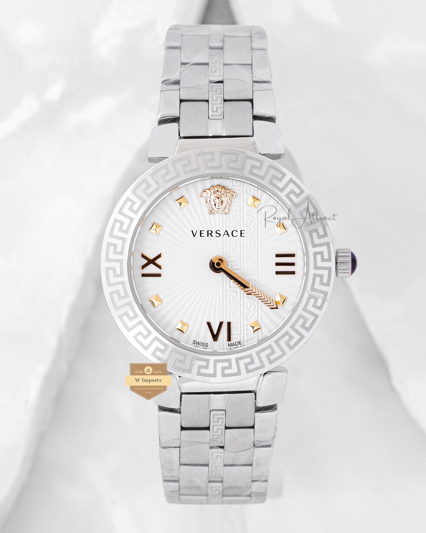 Latest Collection Silver With White Dial Ladies Watch