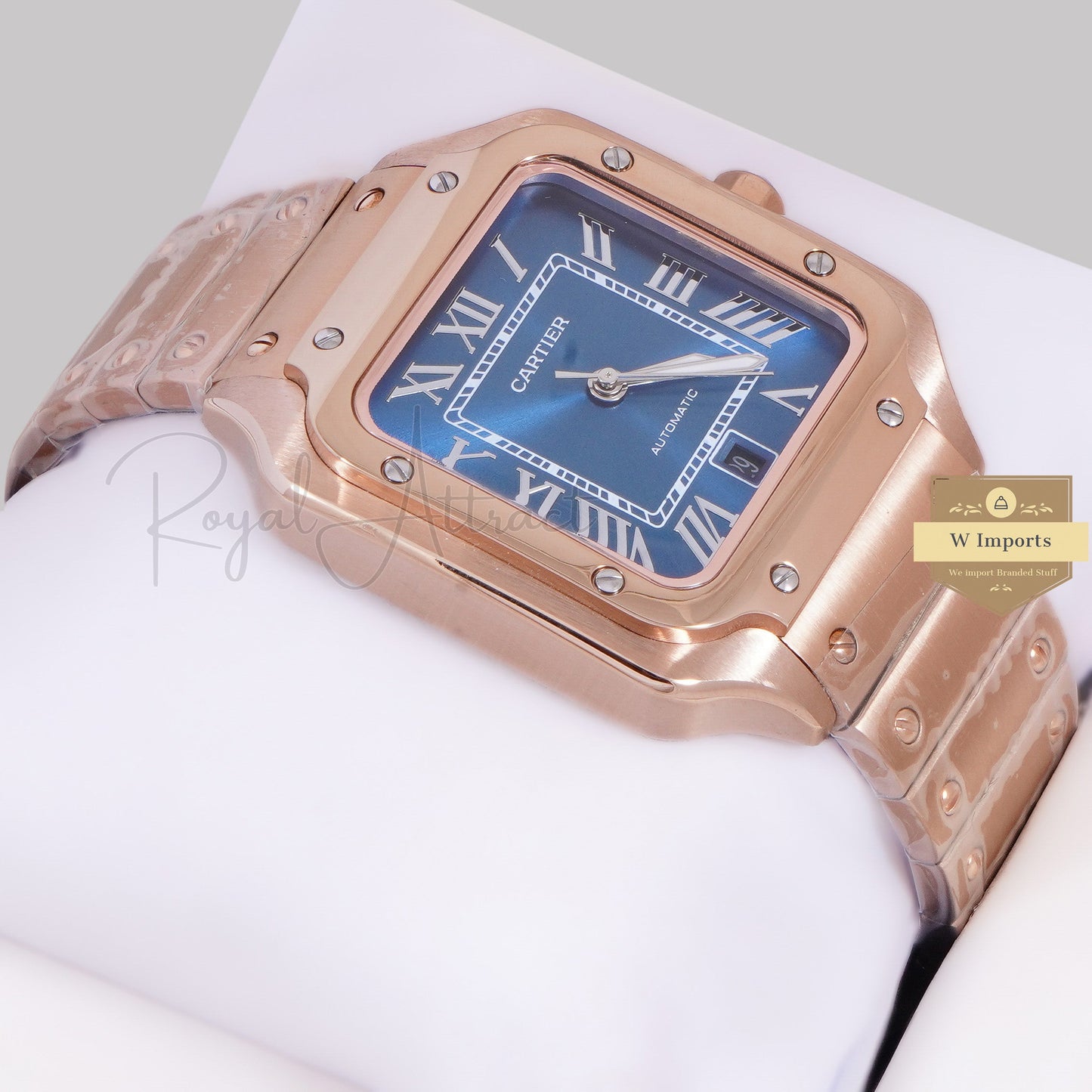 LATEST COLLECTION ROSE GOLD WITH BLUE DIAL AUTOMATIC WATCH