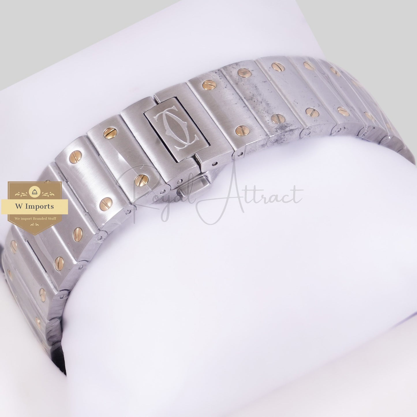 LATEST COLLECTION TWO TONE YELLOW GOLD WITH WHITE DIAL AUTOMATIC WATCH