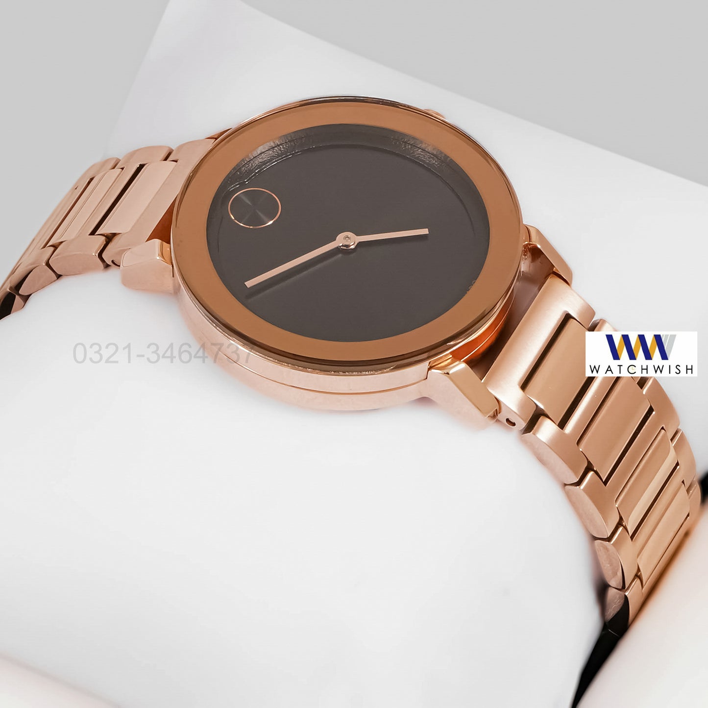 LATEST COLLECTION ROSE GOLD WITH BLACK DIAL LADIES WATCH
