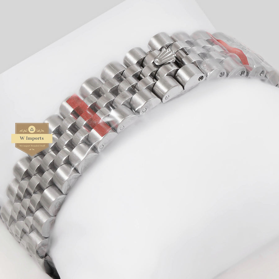 LATEST COLLECTION 41 SILVER WITH BLACK DIAL AND STONE BEZEL ZR FACTORY