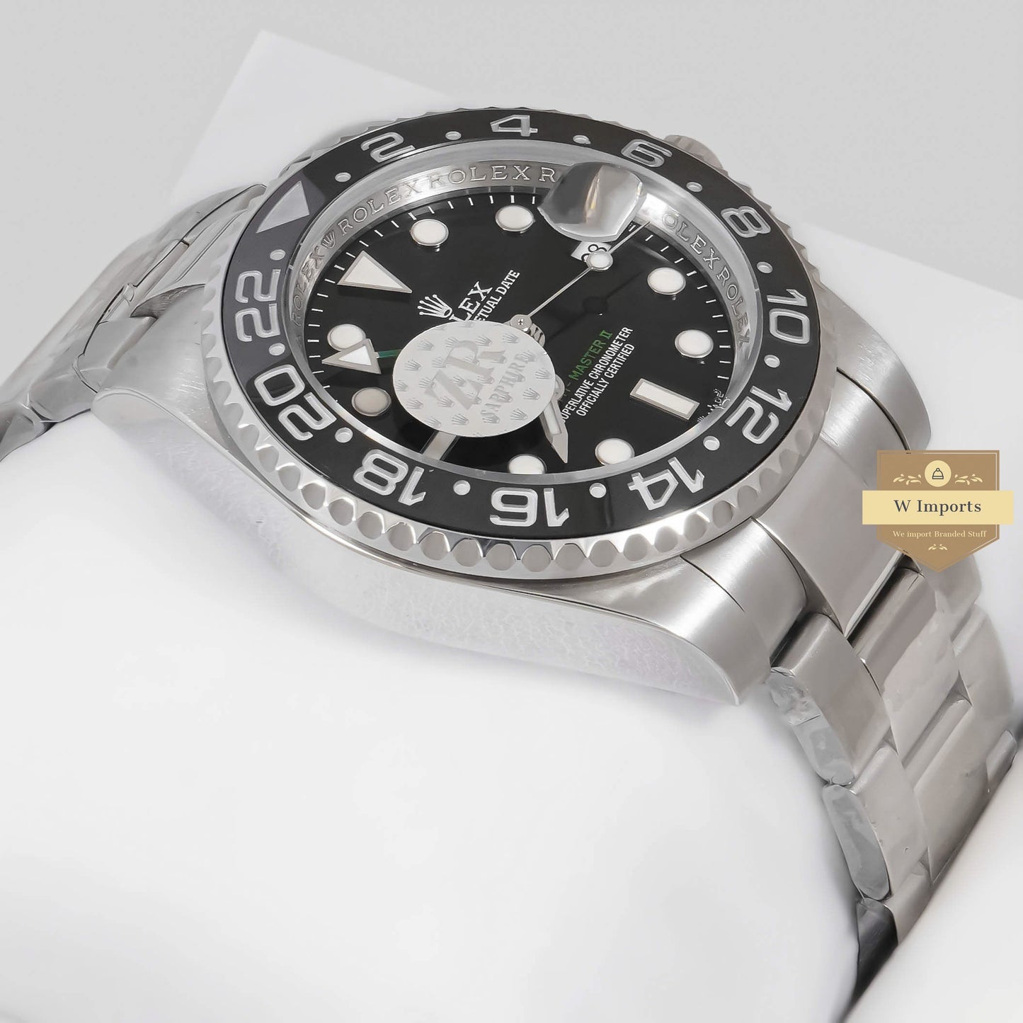 LATEST COLLECTION GMT 40 SILVER WITH BLACK DIAL & BEZEL ZR FACTORY