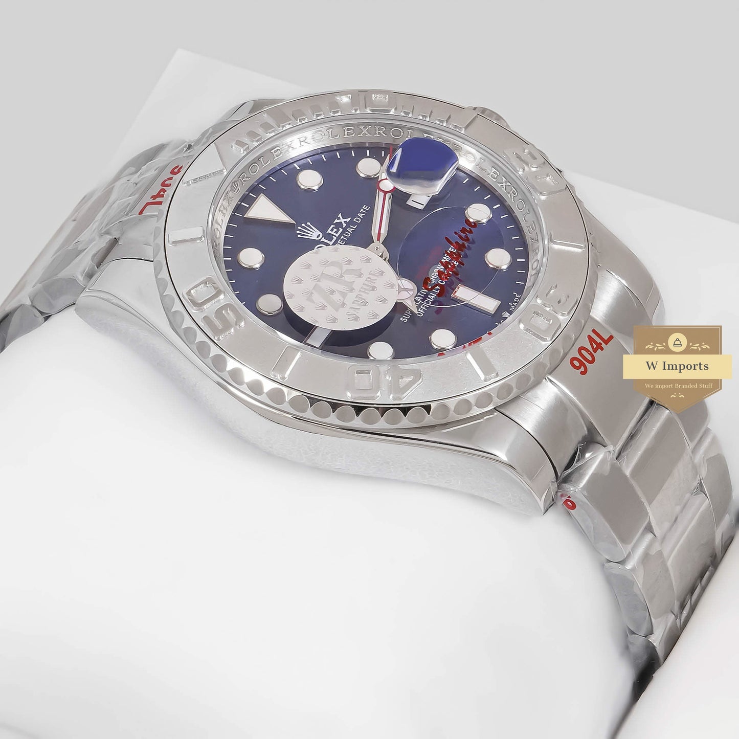 LATEST COLLECTION 40 SILVER WITH BLUE DIAL AUTOMATIC WATCH ZR FACTORY