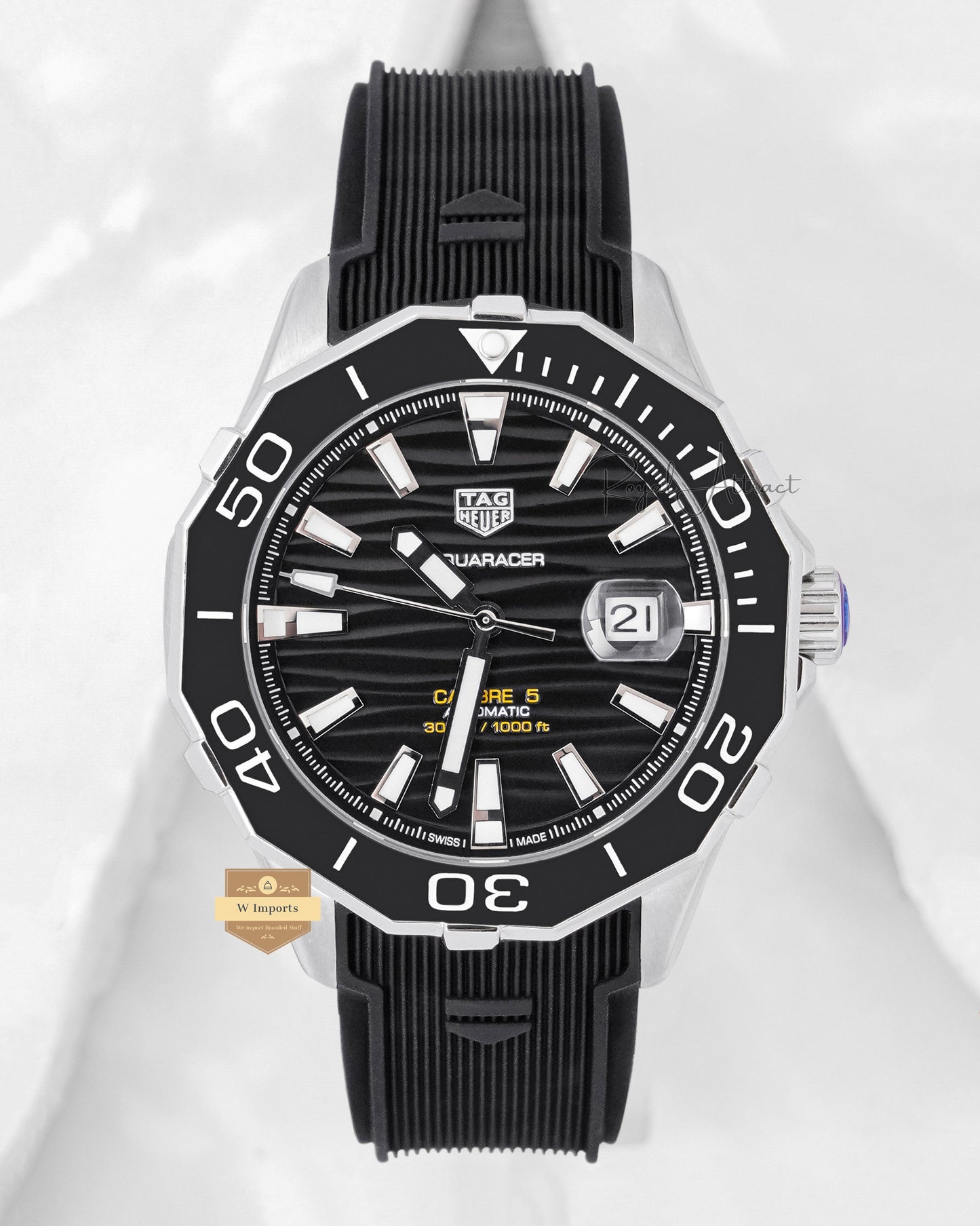 New Collection Silver Case With Black Dial & Bezel Automatic Watch