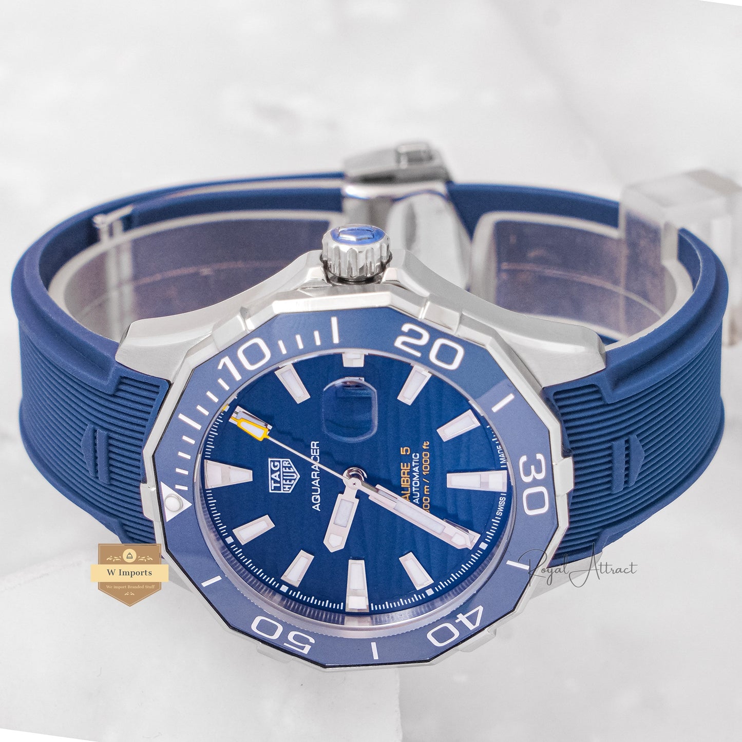 New Collection Silver Case With Blue Dial & Bezel Automatic Watch