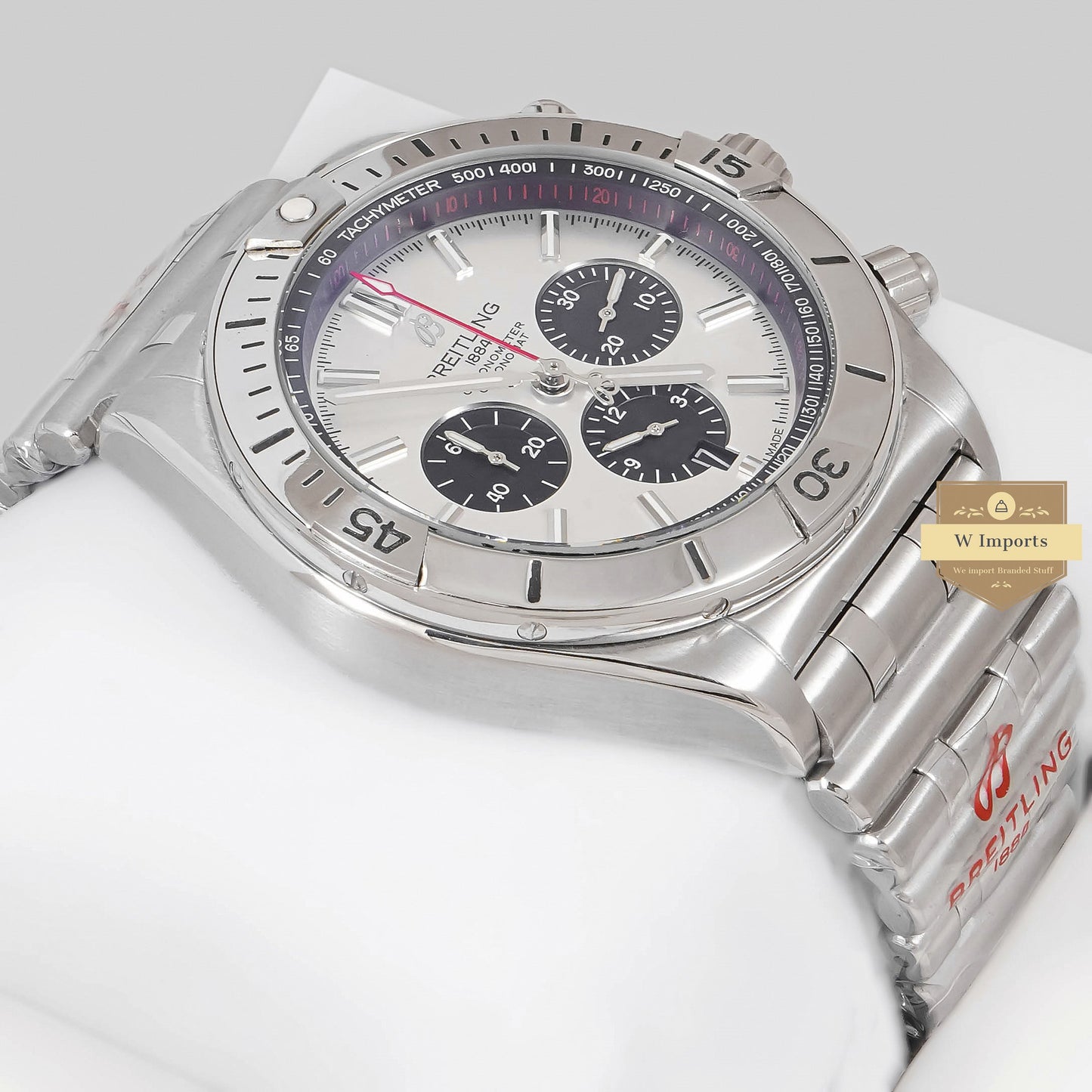 LATEST COLLECTION CHRONOGRAPH SILVER WITH DIAL CHAIN WATCH