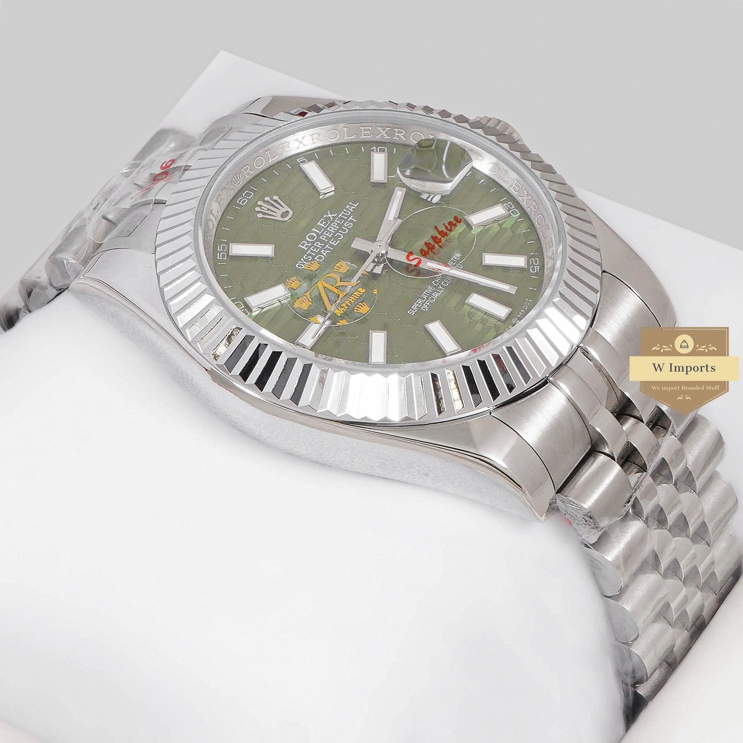 LATEST COLLECTION 41 SIVLER WITH GREEN DIAL AUTOMATIC WATCH ZR FACTORY