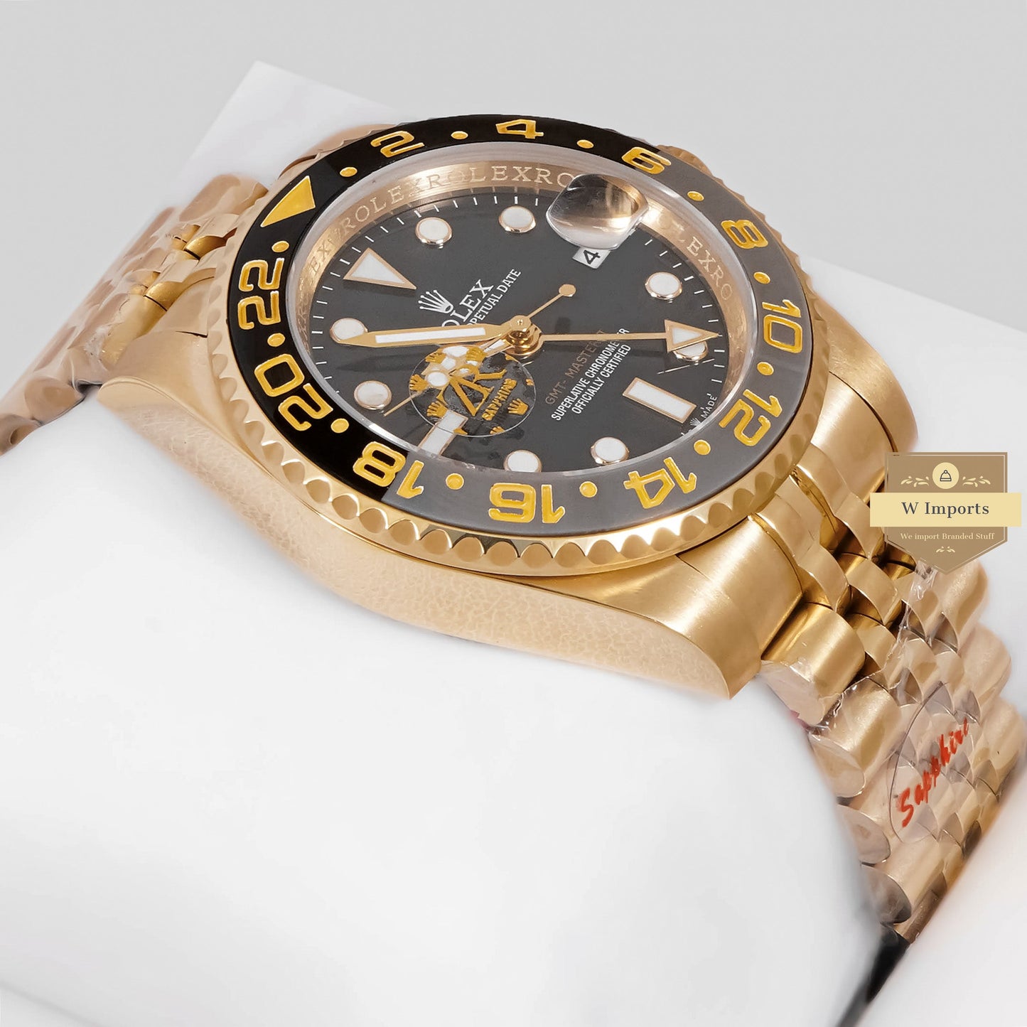 LATEST COLLECTION GMT 40 YELLOW GOLD WITH BLACK DIAL & BEZEL ZR FACTORY