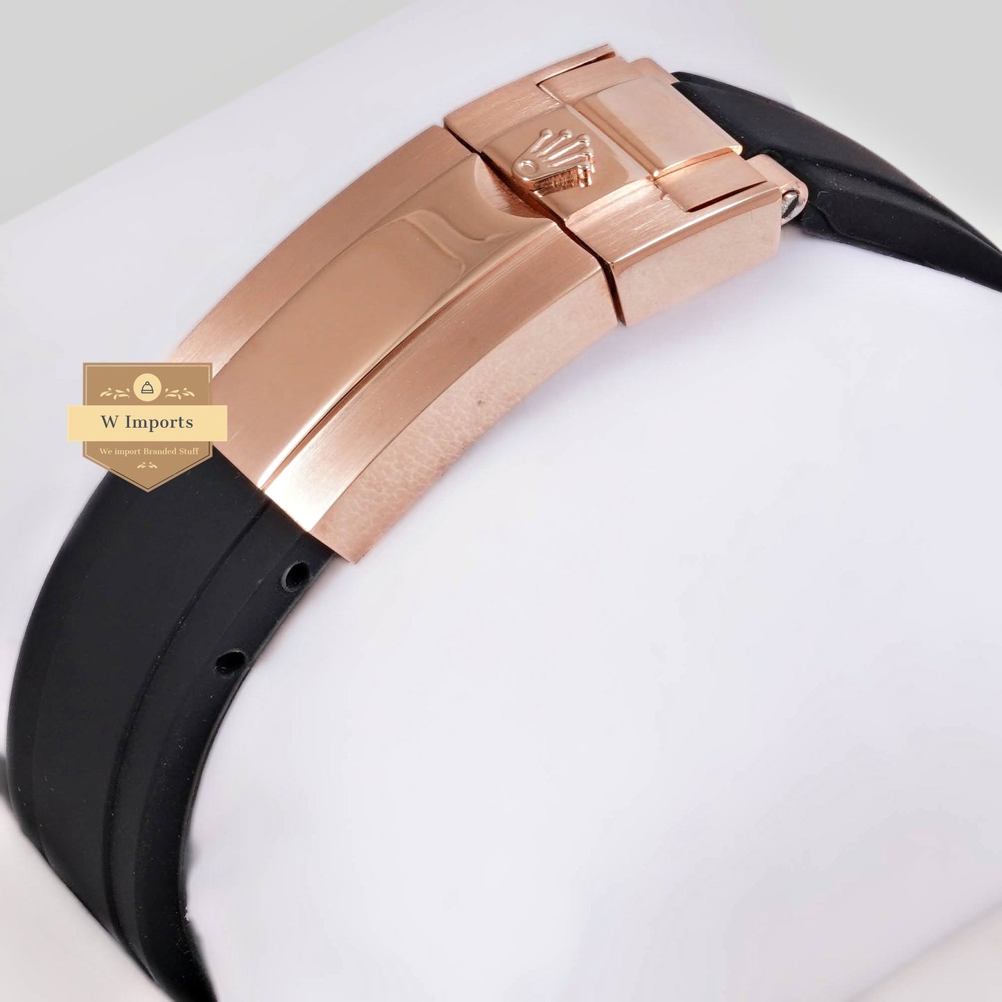 LATEST COLLECTION CHRONOGRAPH 40 ROSE GOLD CASE WITH BLACK DIAL & RUBBER STRAP ZR FACTORY