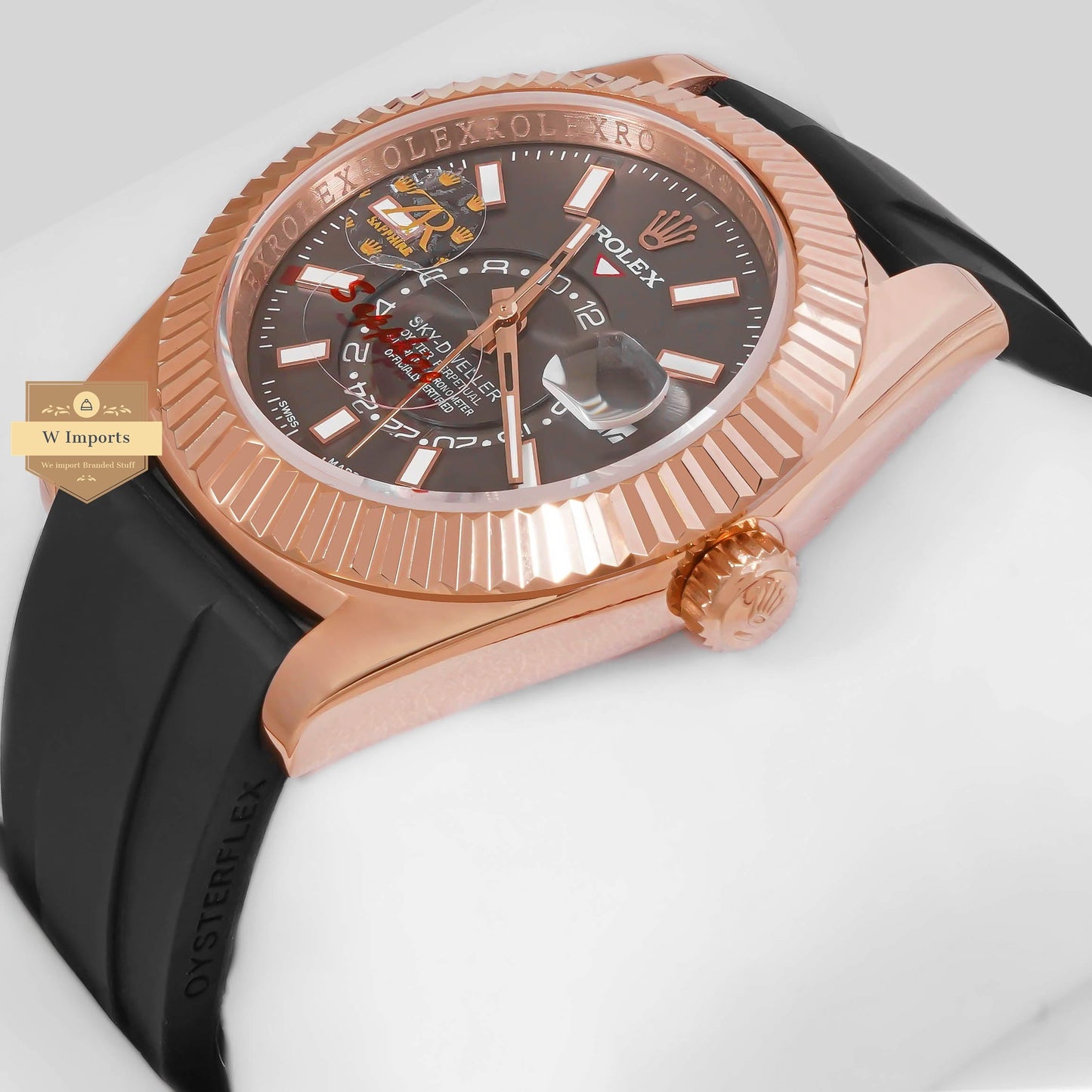 LATEST COLLECTION 42 ROSE GOLD CASE WITH CHARCOAL DIAL AUTOMATIC WATCH ZR FACTORY
