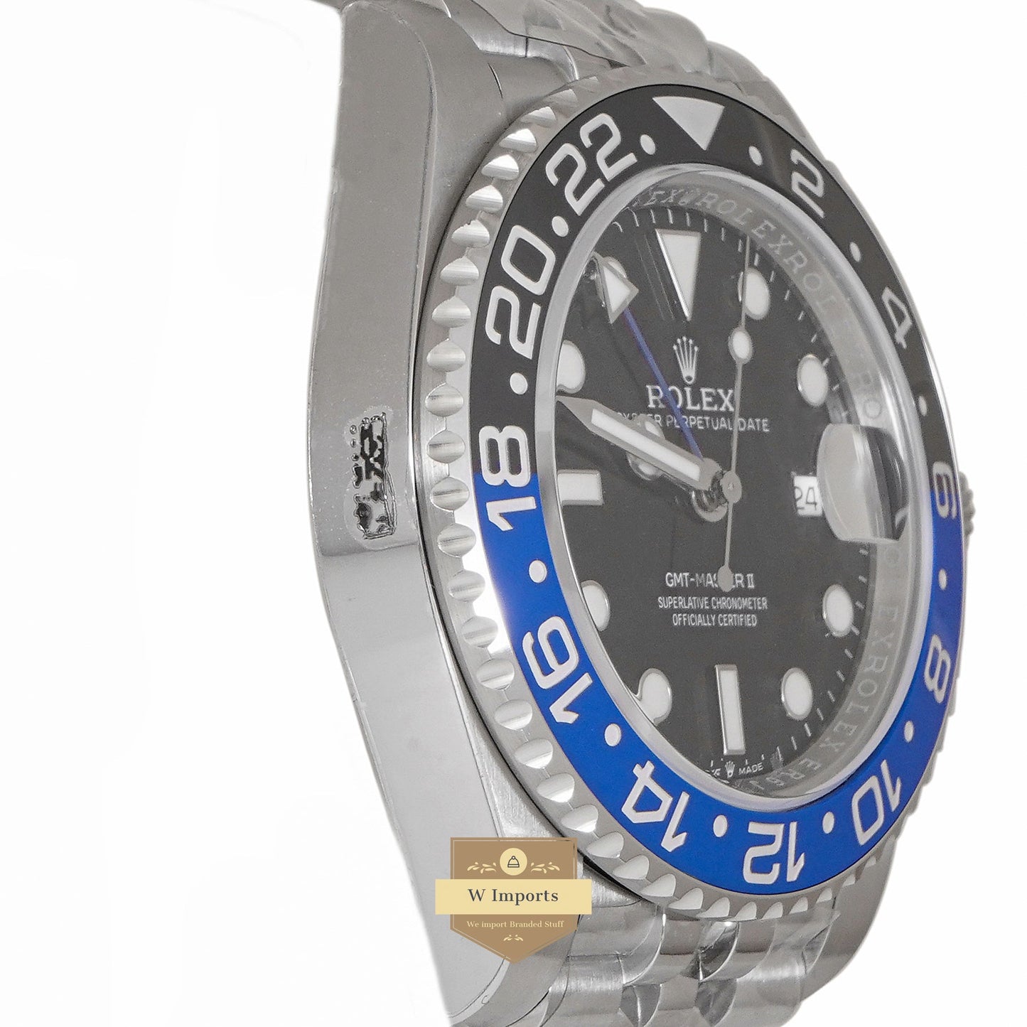LATEST COLLECTION GMT 40 SILVER WITH BLACK DIAL & BEZEL AUTOMATIC WATCH EW MADE