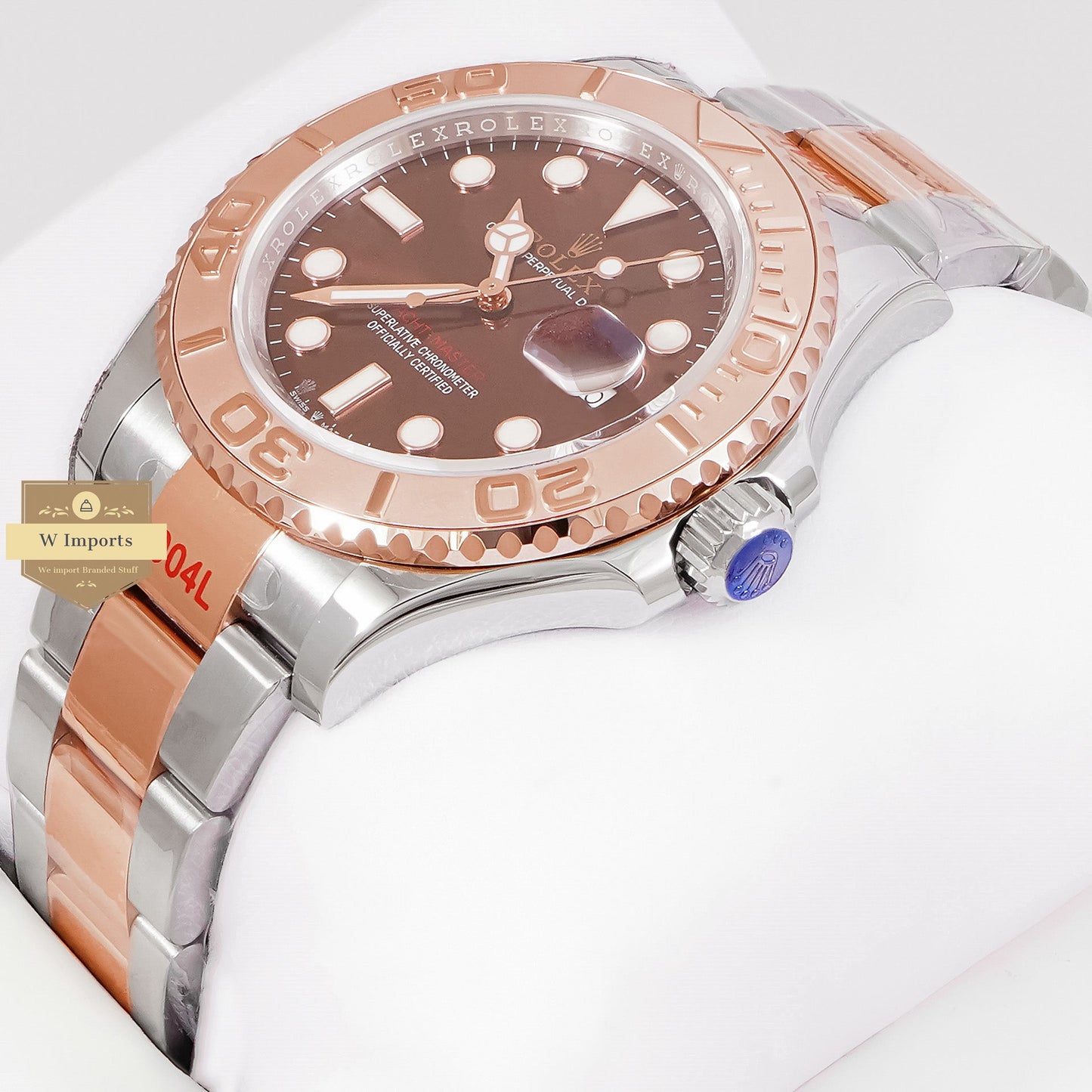 LATEST COLLECTION 42 TWO TONE ROSE GOLD WITH CHOCOLATE BROWN DIAL AUTOMATIC WATCH EW MADE