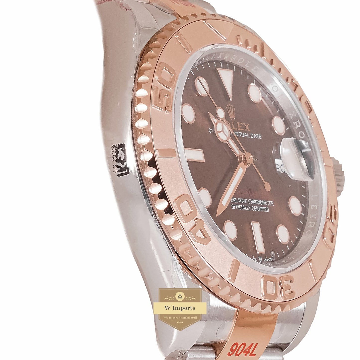 LATEST COLLECTION 42 TWO TONE ROSE GOLD WITH CHOCOLATE BROWN DIAL AUTOMATIC WATCH EW MADE