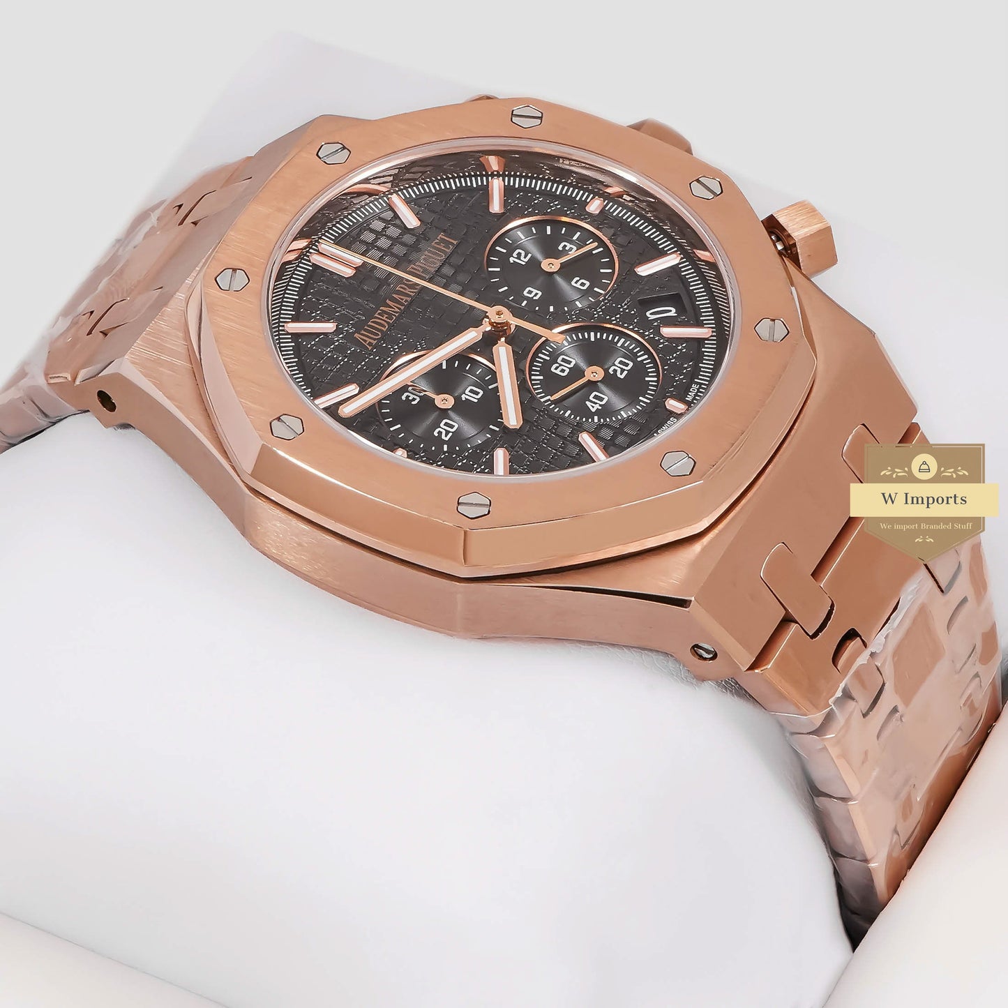 LATEST COLLECTION CHRONOGRAPH ROSE GOLD WITH BLACK DIAL