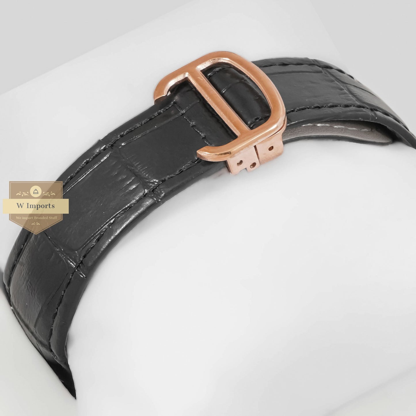 LATEST COLLECTION TOURBILLON ROSE GOLD CASE WITH BROWN DIAL & LEATHER STRAP