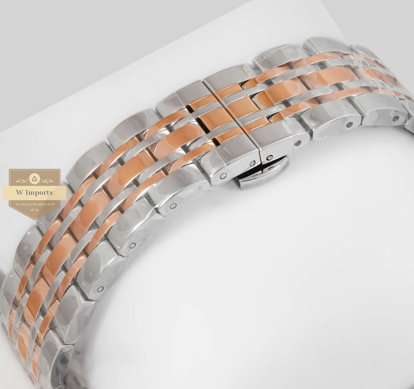 LATEST COLLECTION TOURBILLON TWO TONE ROSE GOLD WITH WHITE SKELETON DIAL