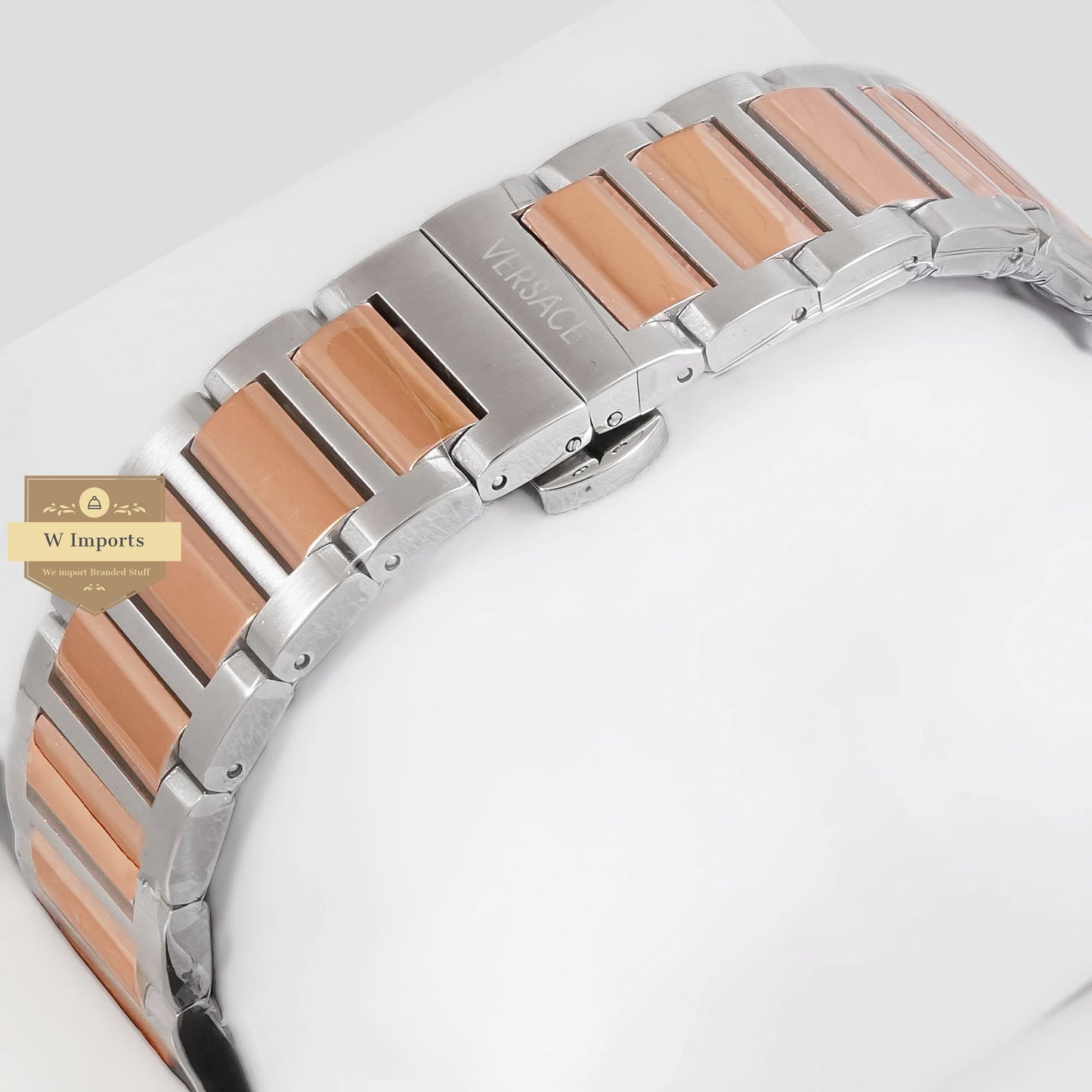 LATEST COLLECTION TWO TONE ROSE GOLD WITH GREEN DIAL CHAIN WATCH