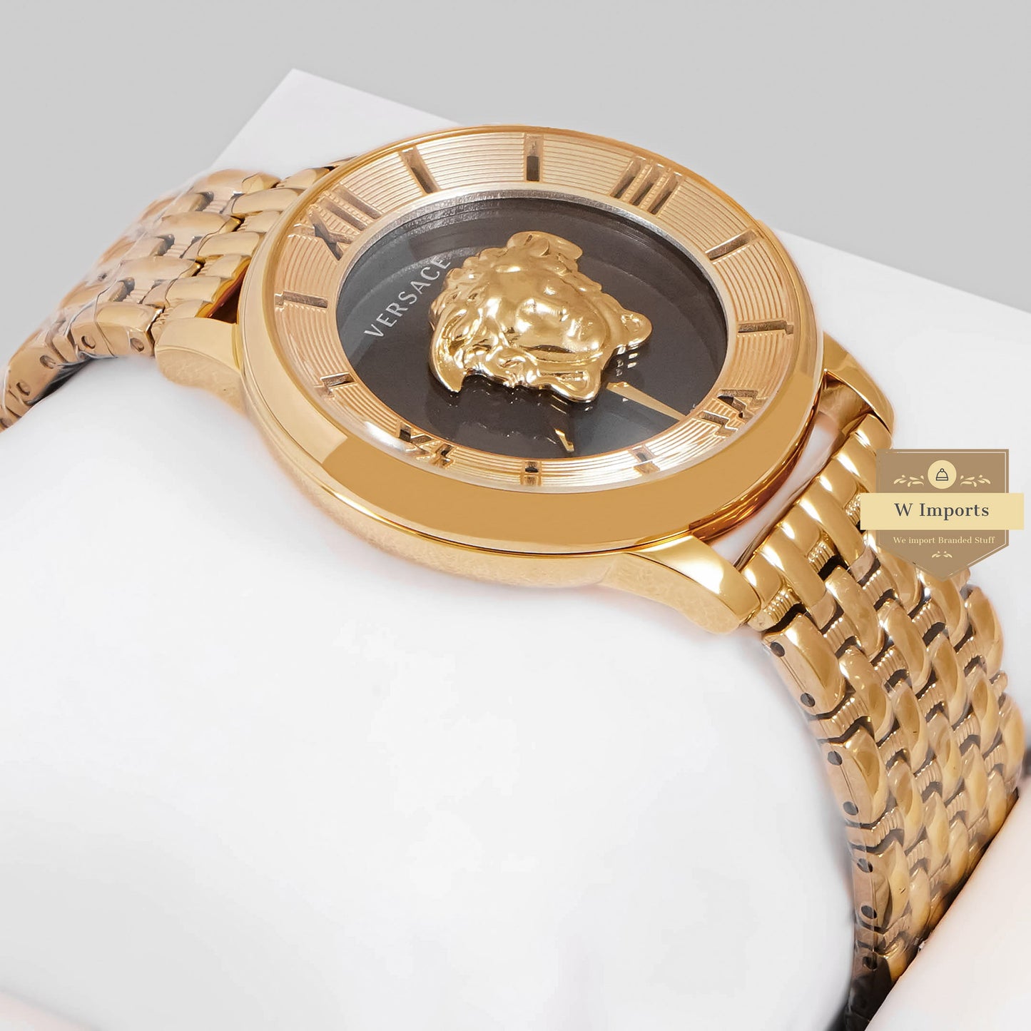 LATEST COLLECTION YELLOW GOLD WITH BLACK DIAL LADIES WATCH