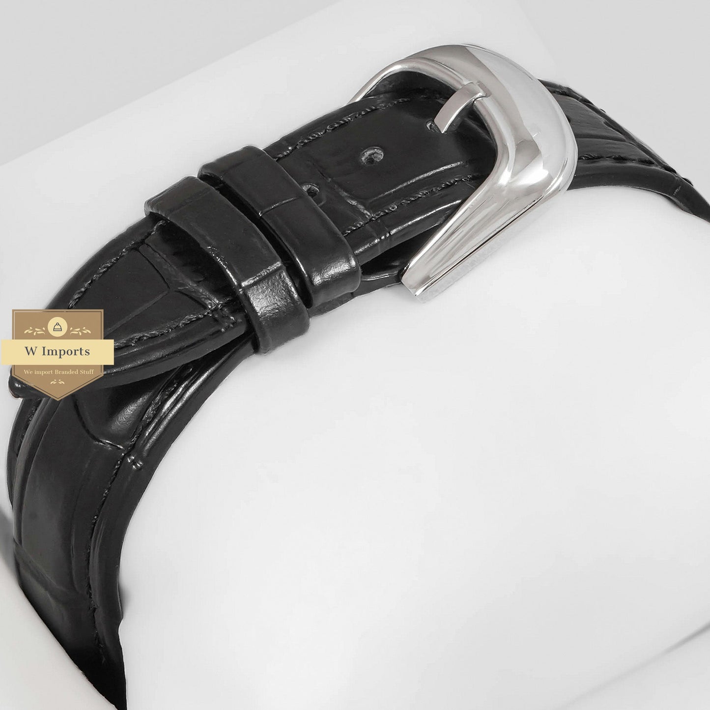LATEST COLLECTION SILVER CASE WITH WHITE DIAL AND LEATHER STRAP