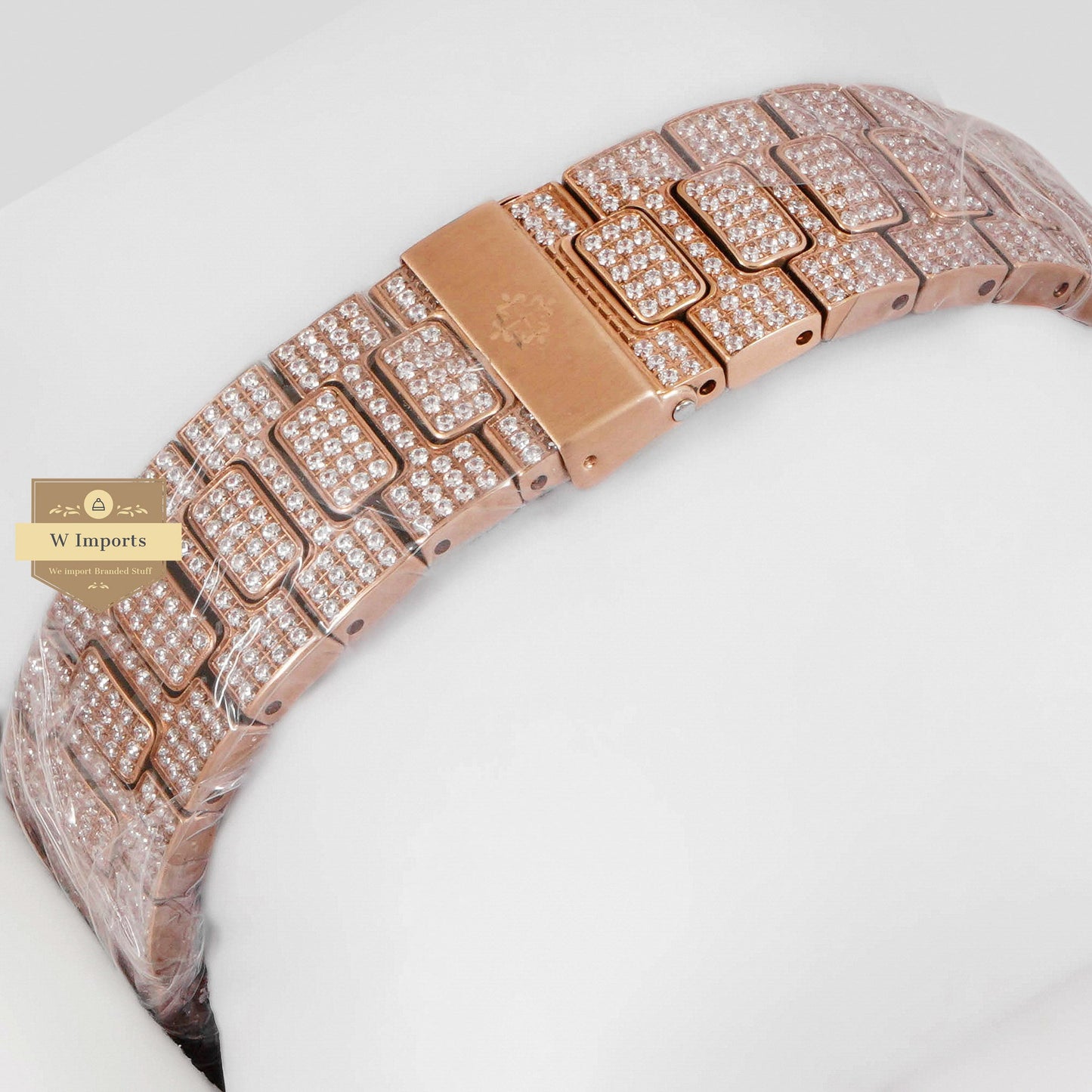 LATEST COLLECTION ALL ROSE GOLD STONE WATCH