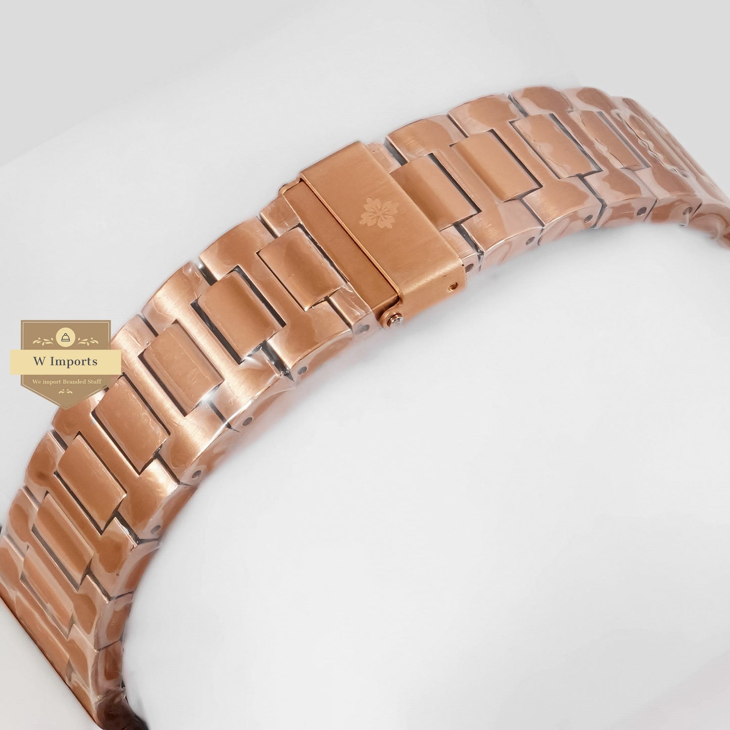 LATEST COLLECTION ROSE GOLD WITH BLUE DIAL STONE BEZEL AUTOMATIC WATCH