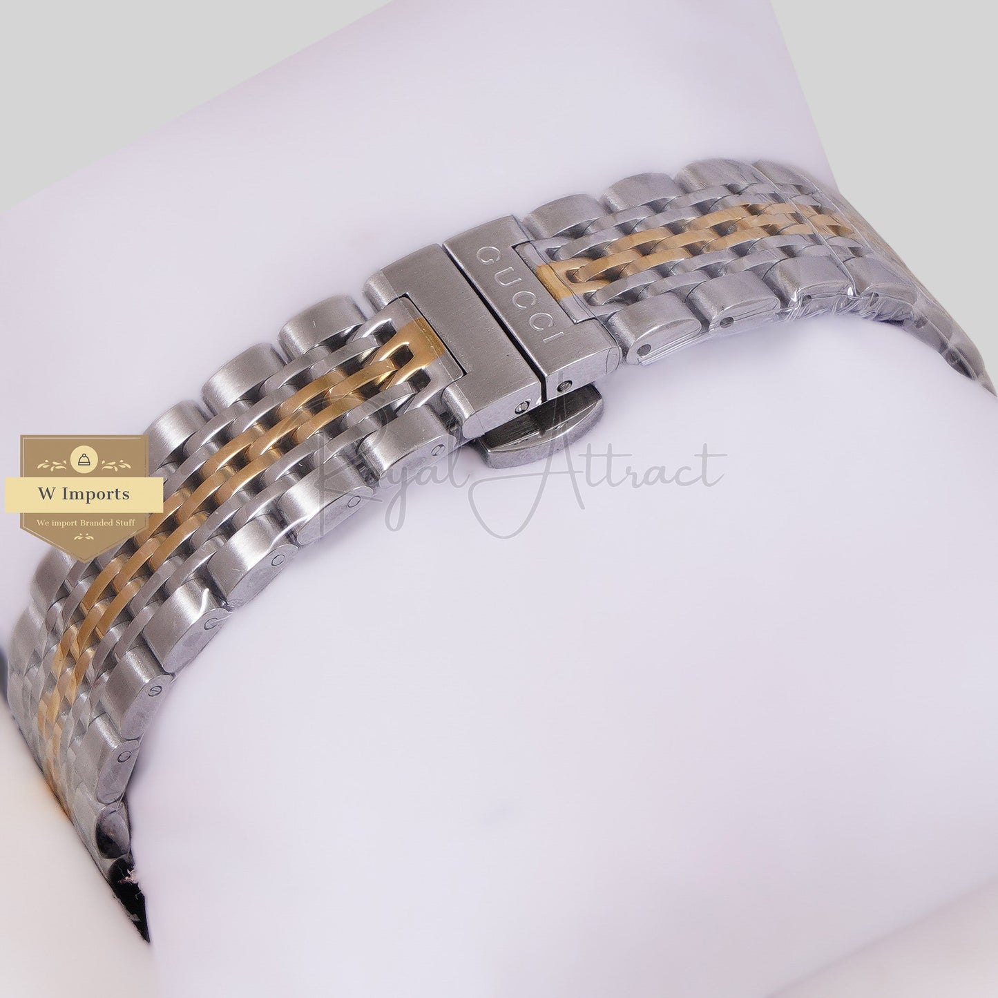 LATEST COLLECTION TWO TONE GOLD WITH GREEN DIAL LADIES WATCH