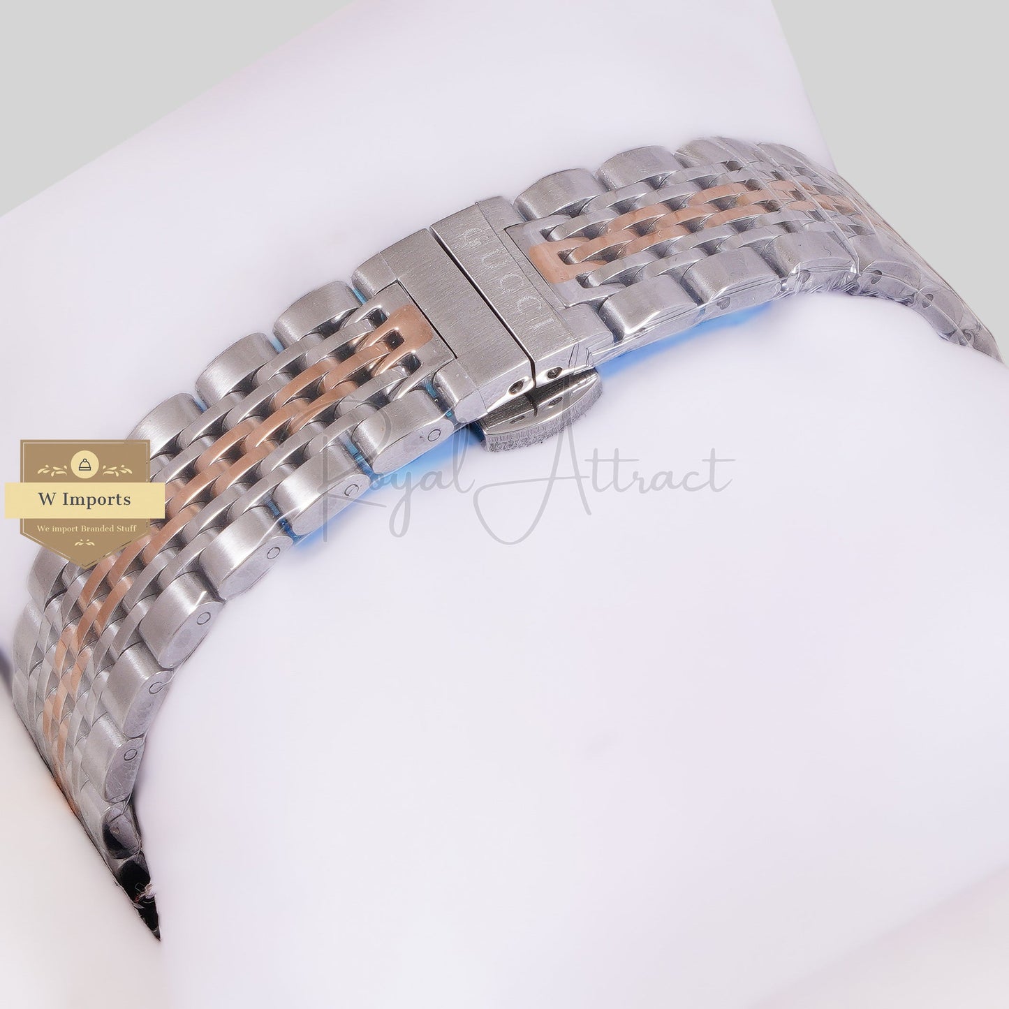 LATEST COLLECTION TWO TONE ROSE GOLD WITH BLUE DIAL LADIES WATCH