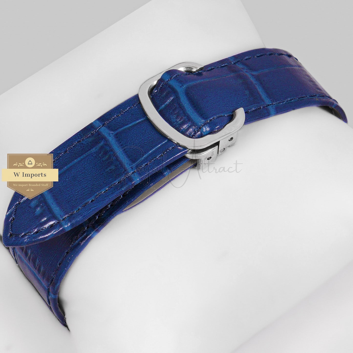 Latest Collection Chronograph Silver Case With Blue Dial Strap Watch