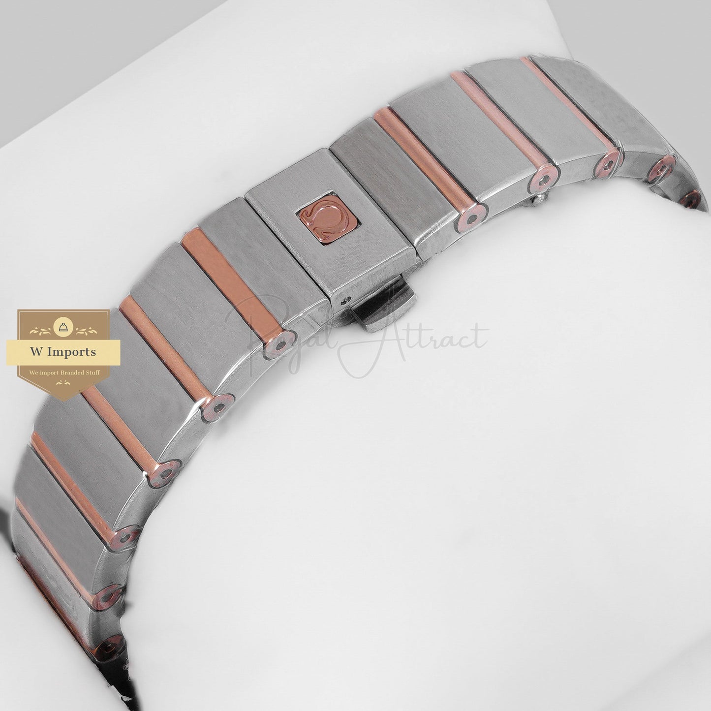 Latest Collection Two Tone Yellow Gold With Dial Stone Figure Ladies Watch