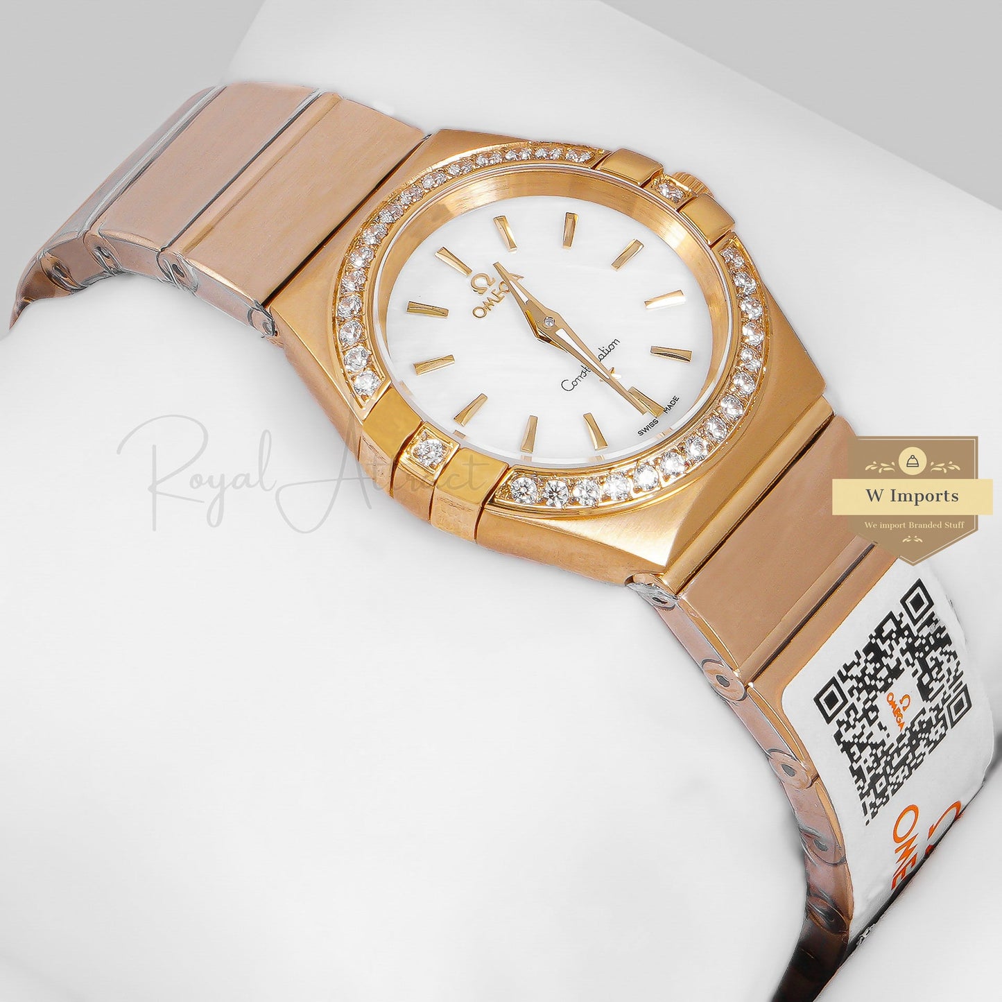 Latest Collection Yellow Gold With White Dial Ladies Watch