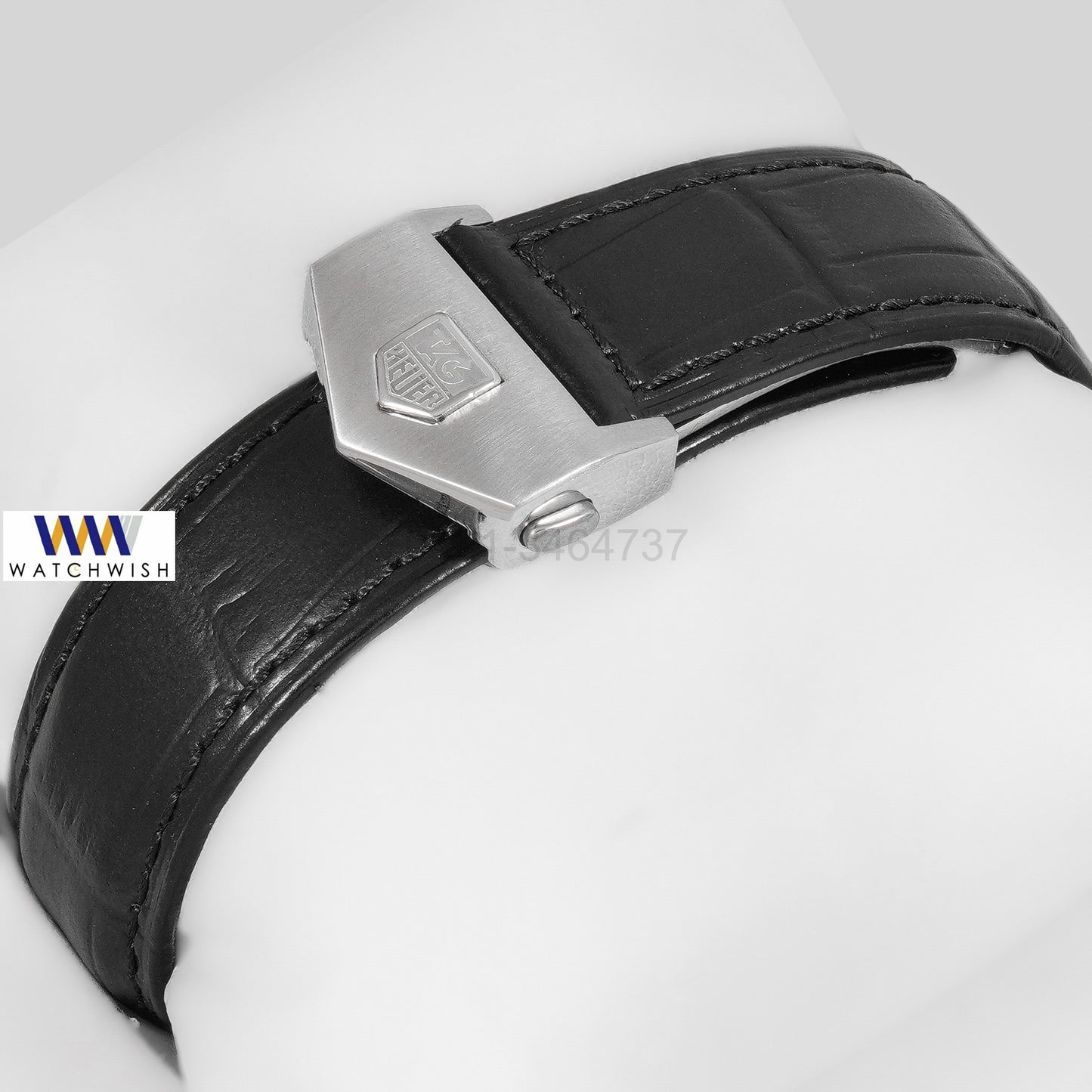 Latest Collection Chronograph Silver Case With Purple Dial Leather Strap
