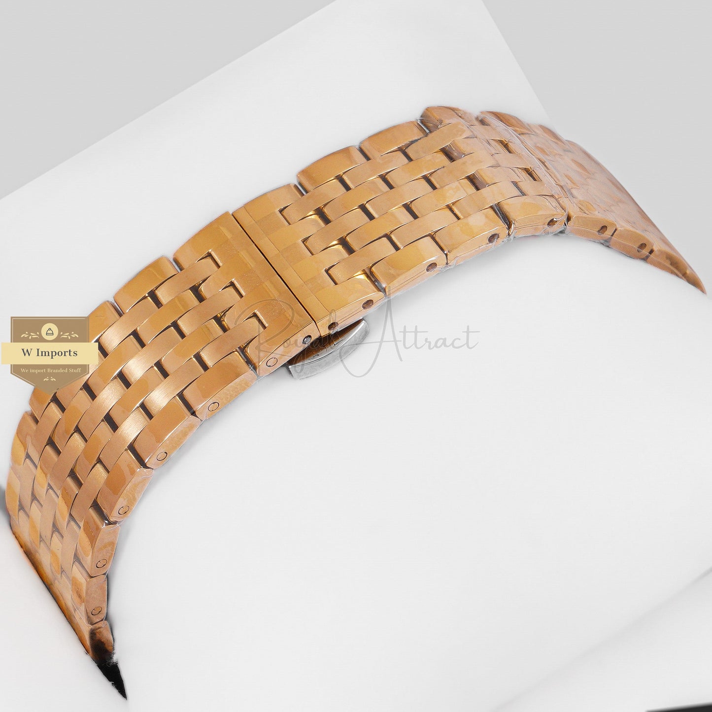 Latest Collection All Yellow Gold With Dial Chain Watch