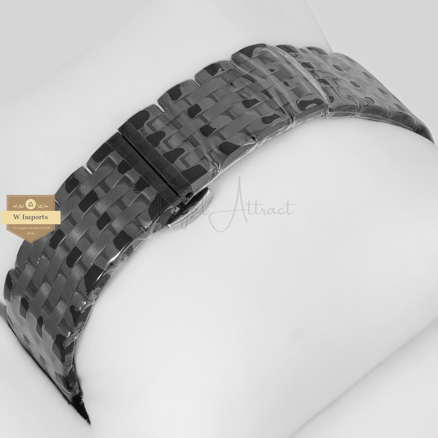 Latest Collection All Black With Dial Roman figure Chain Watch
