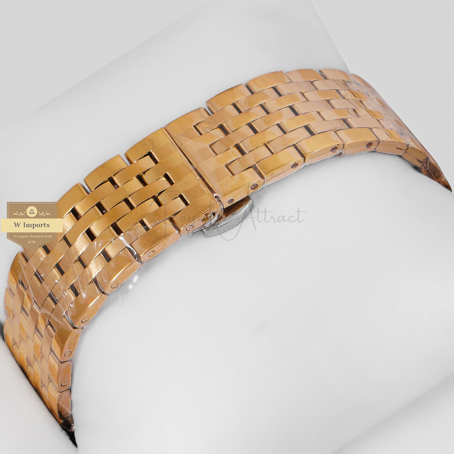 Latest Collection Yellow Gold With White Dial chain watch