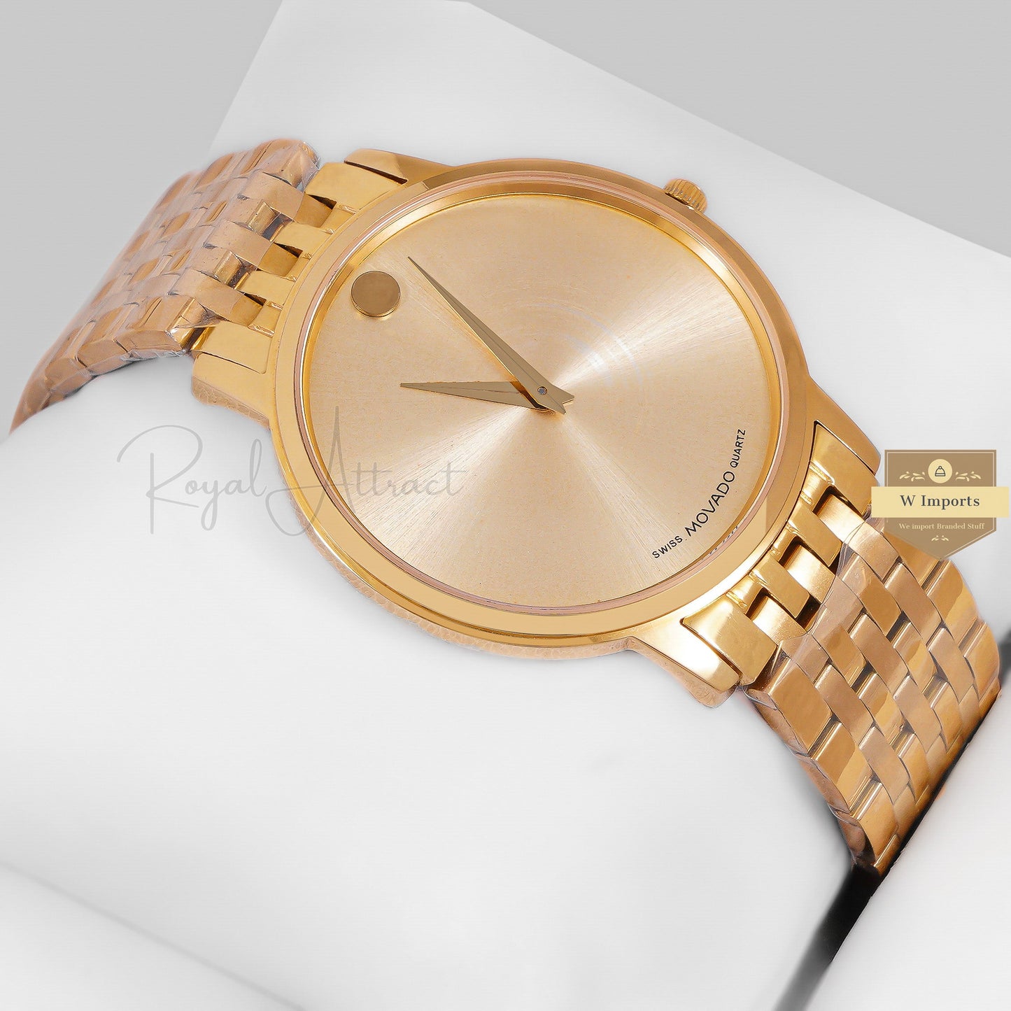 Latest Collection All Yellow Gold With Dial chain watch