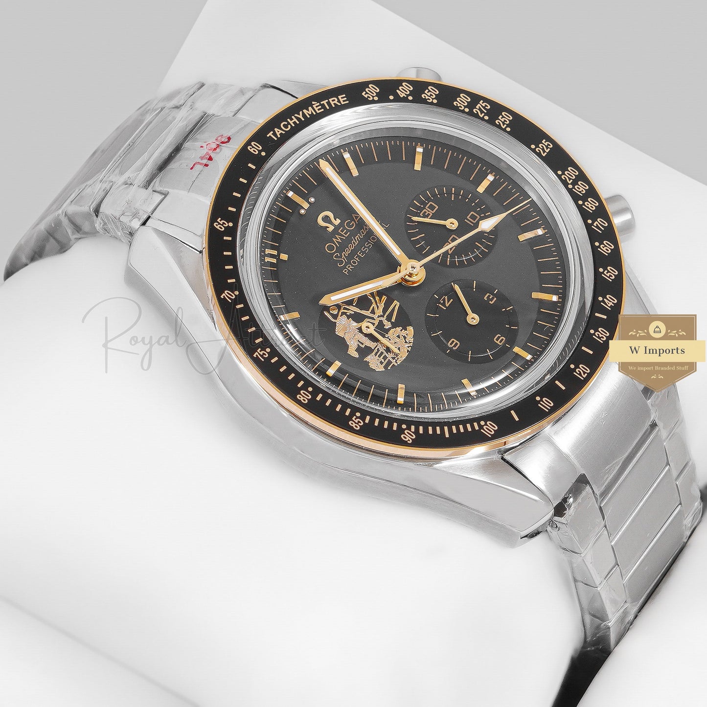 LATEST COLLECTION CHRONOGRAPH SILVER WITH GREY DIAL CHAIN WATCH