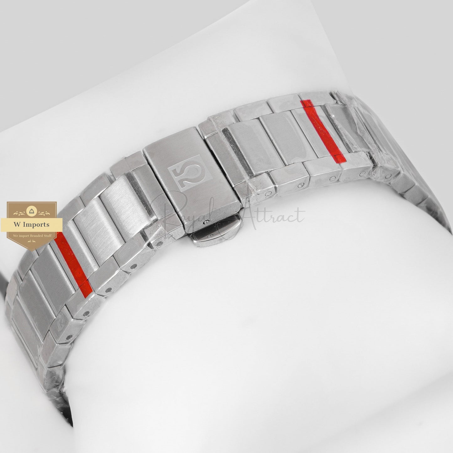 LATEST COLLECTION CHRONOGRAPH SILVER WITH GREY DIAL CHAIN WATCH