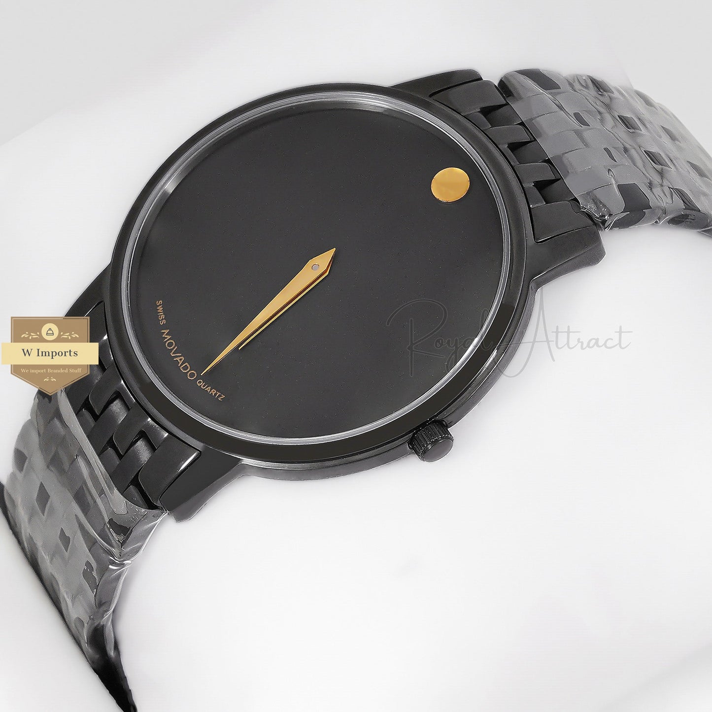 Latest Collection All black With Dial chain watch