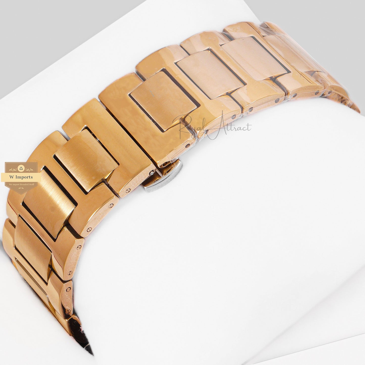 LATEST COLLECTION YELLOW GOLD WITH BLACK DIAL CHAIN WATCH