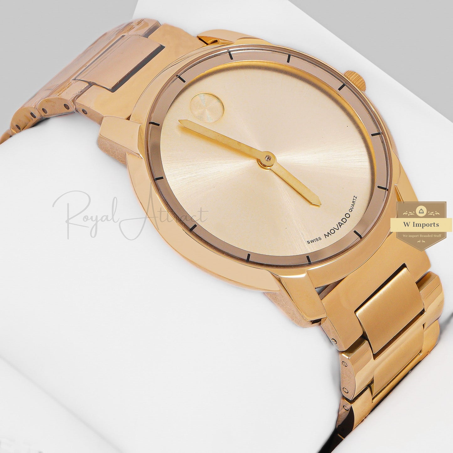 LATEST COLLECTION ALL YELLOW GOLD WITH DIAL CHAIN WATCH
