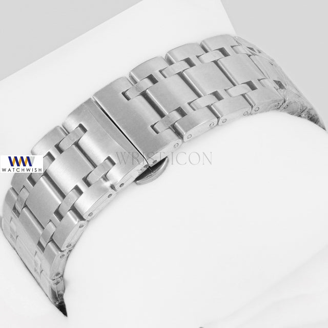 LATEST COLLECTION CHRONOGRAPH SILVER WITH BLACK DIAL CHAIN WATCH