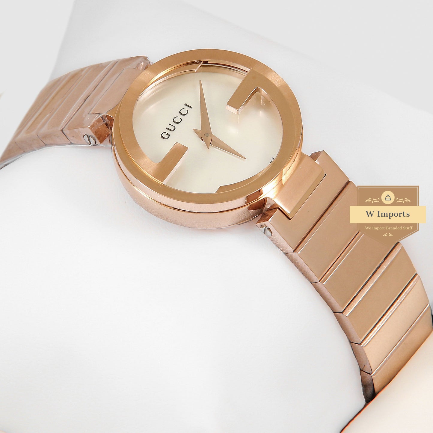 Latest Collection G Rose Gold With White Dial Ladies Watch