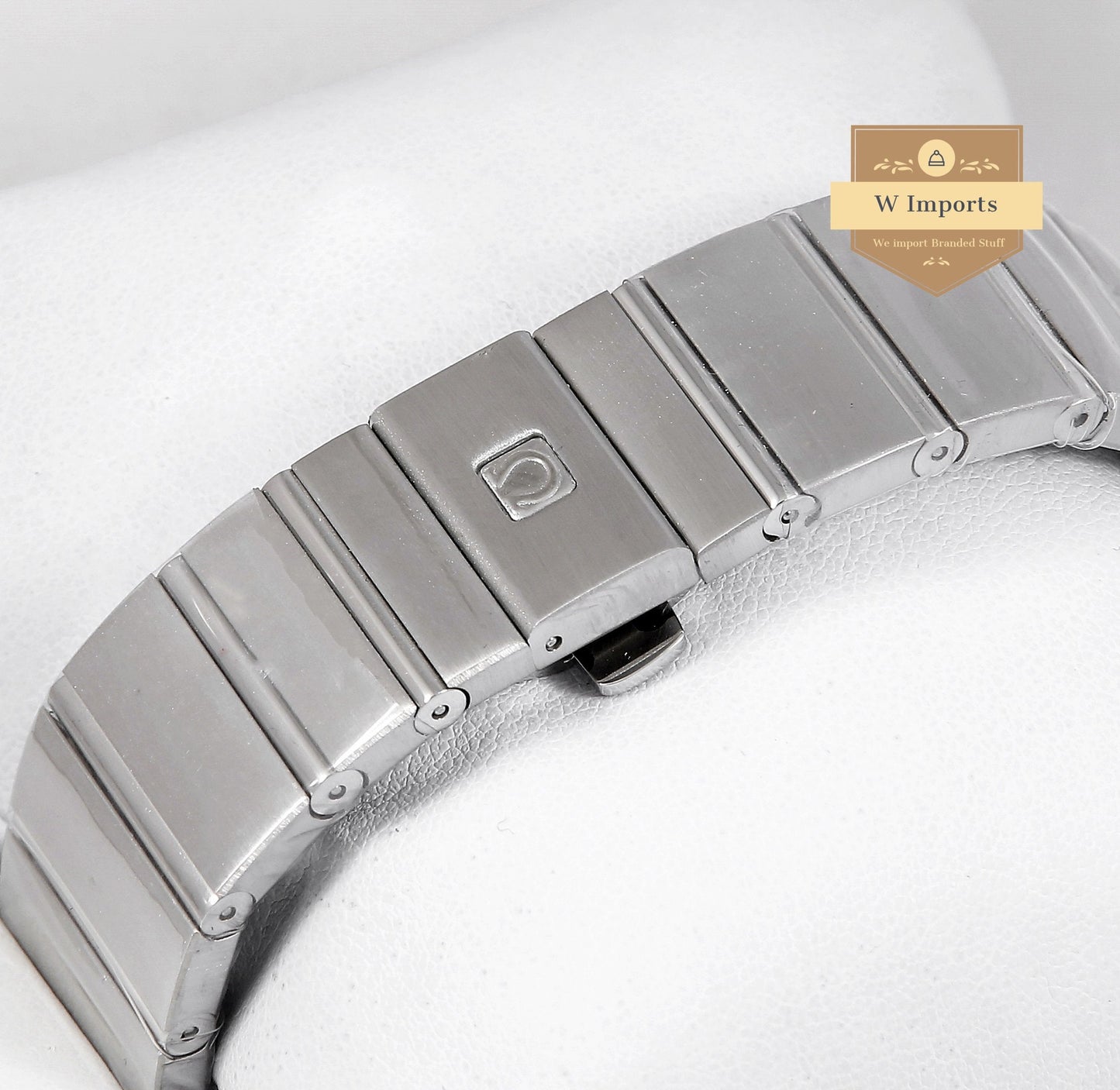 Latest Collection Silver Stainless Steel With Black Dial & Stone Figure