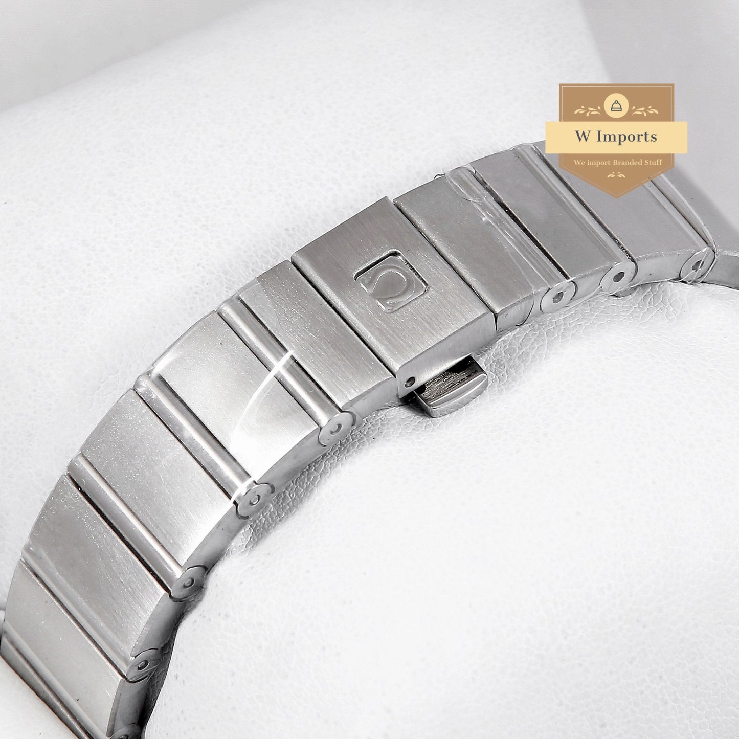 Latest Collection Silver With Black Dial Stone Figure & Bezel Ladies Watch