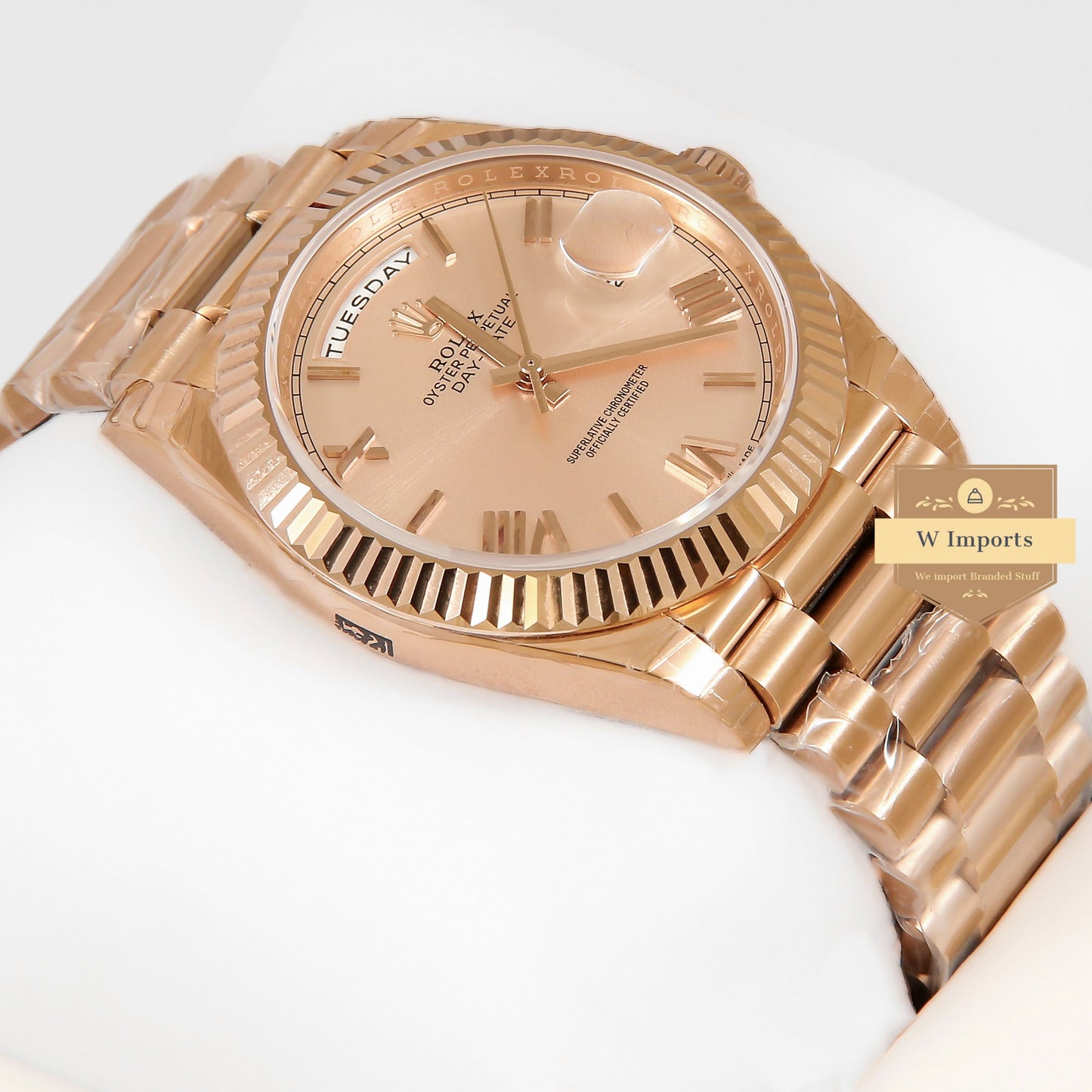 Latest Collection 40 All Rose Gold With & Roman Numerals Automatic Watch EW Made