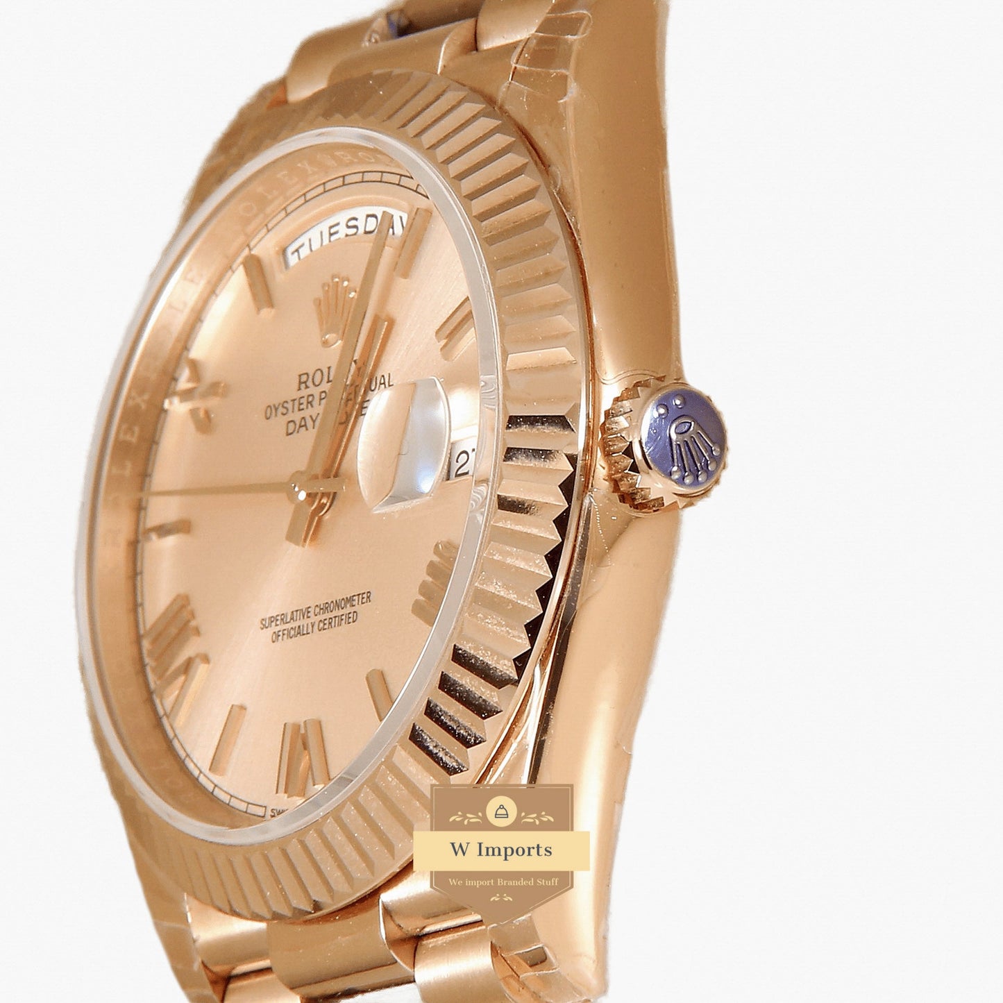 Latest Collection 40 All Rose Gold With & Roman Numerals Automatic Watch EW Made