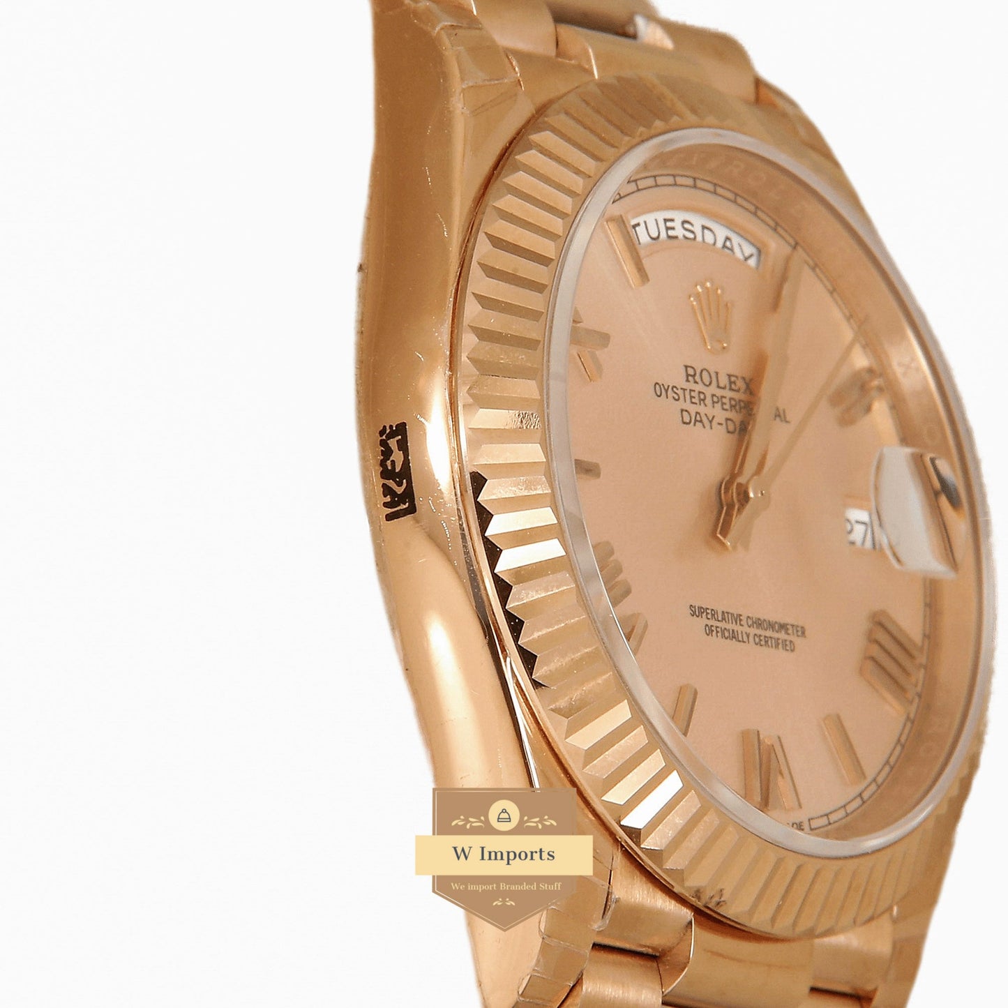 Latest Collection 40 All Rose Gold With & Roman Numerals Automatic Watch EW Made